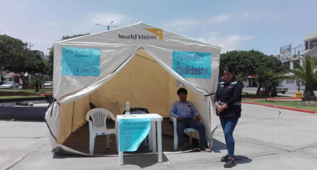 tres centros de acopio de donaciones para damnificados por huaico en Tacna.