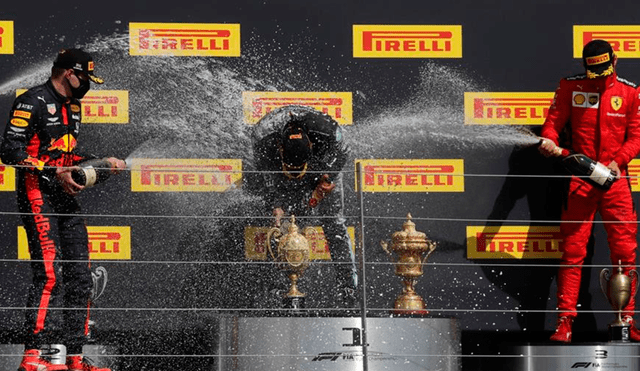Lewis Hamilton ganó el Gran Premio de Gran Bretaña. | Foto: EFE