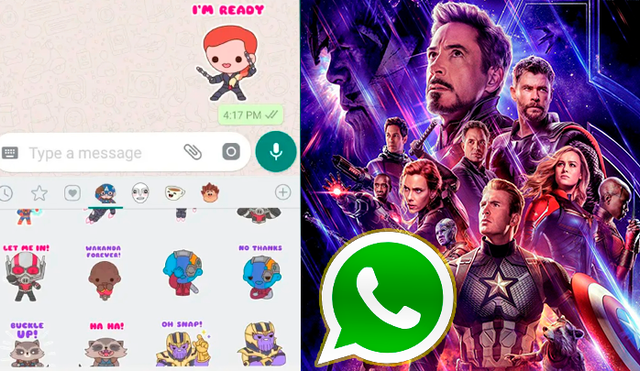 WhatsApp lanza stickers oficiales de ‘Avengers Endgame’ y solo así podrás obtenerlos [FOTOS]