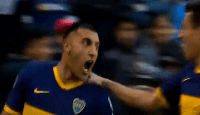 Ramón 'Wanchope' Ábila marcó el primer gol del Boca Juniors vs. Liga de Quito por la ida de los cuartos de final de la Copa Libertadores 2019. | Foto: Fox Sports