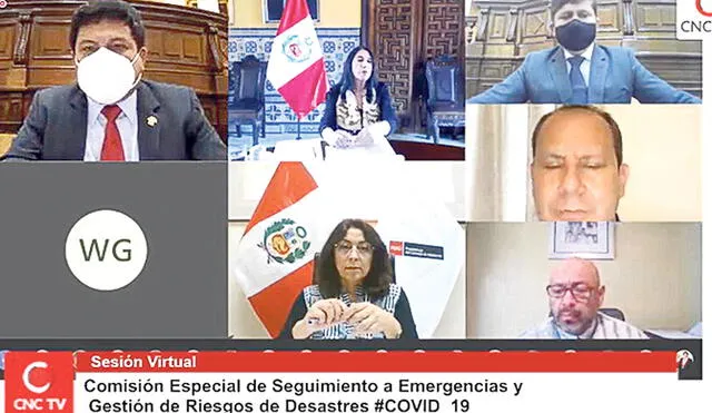 Anuncio. Premier Bermúdez confía en la llegada de vacunas. Foto: Captura de CNC TV.