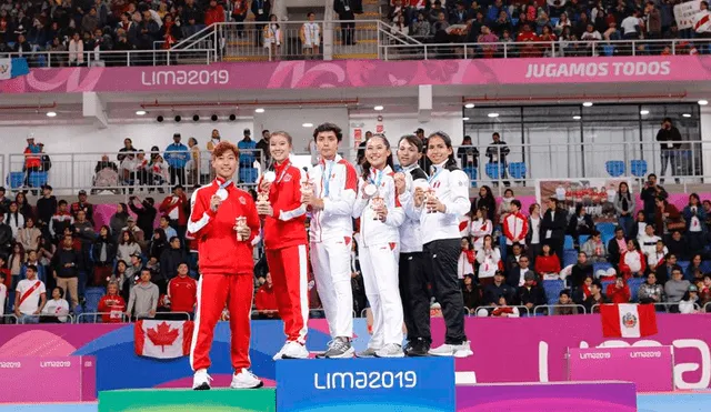 Ariana Vera y Renzo Saux expresaron su felicidad tras obtener la medalla de bronce en los Juegos Panamericanos Lima 2019.