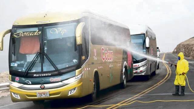 inicio. Hoy llegan primeros buses con 550 peruanos varados en Arica desde el 16 de marzo.