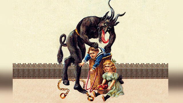 El Krampus, famoso por llevarse a los niños que se portaron mal durante el año. Foto: Difusión