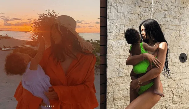 Kylie Jenner y su hija Stormi desbordan ternura con fotos en la playa