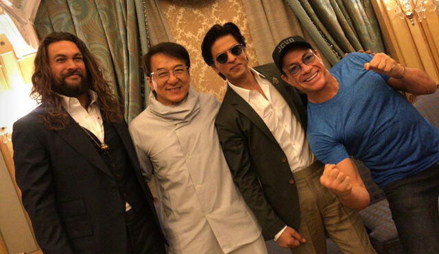 Jason Momoa, Jackie Chan, Shahrukh Khan y Jean-Claude Van Damme