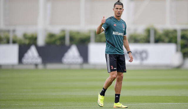 Cristiano Ronaldo regresó a los entrenamientos más fuerte que en marzo. Foto: Juventus