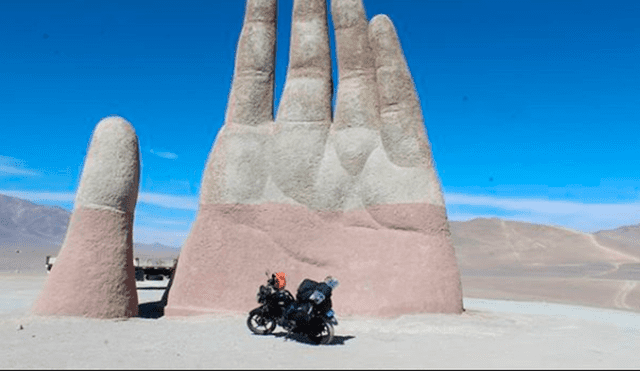 Perú vs Brasil: hincha peruano recorre Sudamérica en una moto y está en la Copa América 2019. | Foto: captura de video