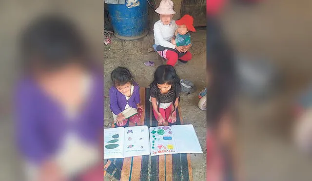 Piura. En el caserío Pillo, los niños no cuentan con radio, televisión o celular. Otros cuidan a sus hermanos.