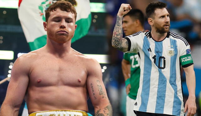 'Canelo' Álvarez había amenazado a Lionel Messi por si alguna vez "llegaban a encontrarse". Foto: composición/EFE