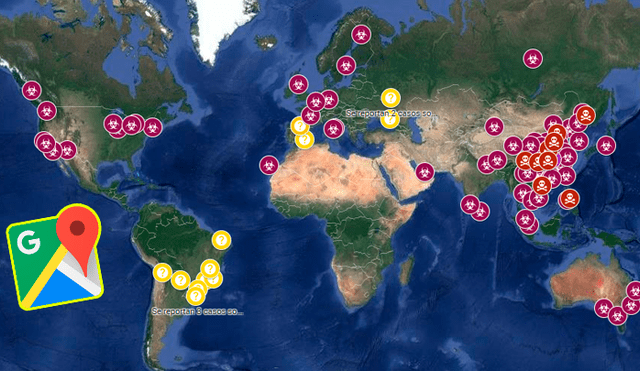 Google Maps tiene un mapa en ‘tiempo real’ con los casos de Coronavirus que han sido superados en el mundo