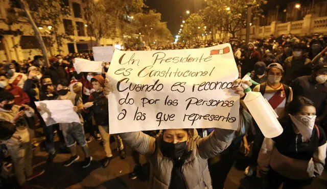 Ciudadanía entra en su tercer día consecutivo de protestas tras la vacancia presidencial contra Martín Vizcarra. Foto: La República