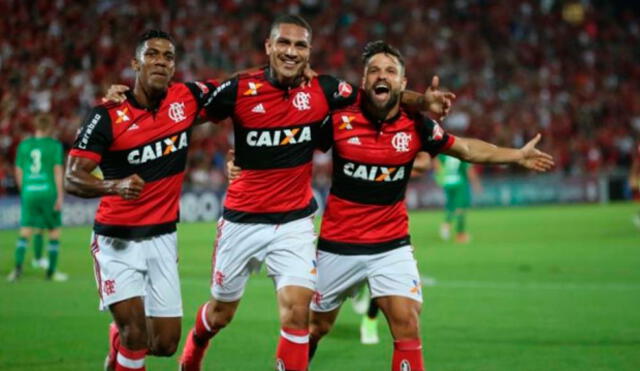 Con triplete de Guerrero: Flamengo goleó a Chapecoense por el Brasileirao [VIDEO]