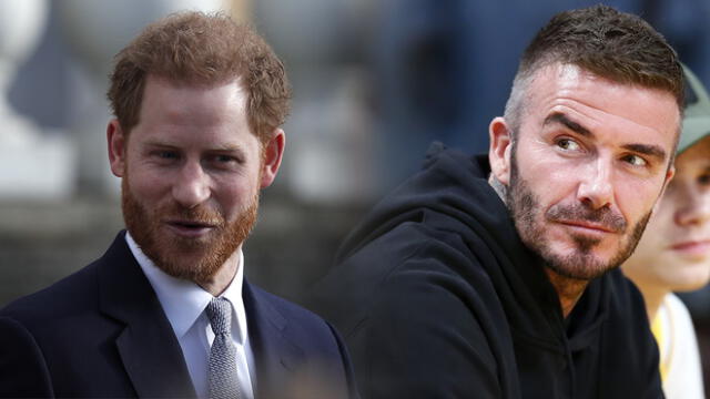 David Beckham se mostró muy orgulloso de su amigo, quien hace poco renunció a su títulos dentro de la familia real británica. (Foto: Composición / AFP)