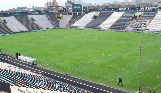 Así luce el campo de Matute en la antesala del Alianza Lima vs. Binacional por la Final de la Liga 1.