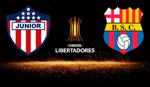 Junior y Barcelona SC se enfrentan por la fecha 5 del grupo A de la Copa Libertadores 2020. | Foto: Composición de La República / @Libertadores