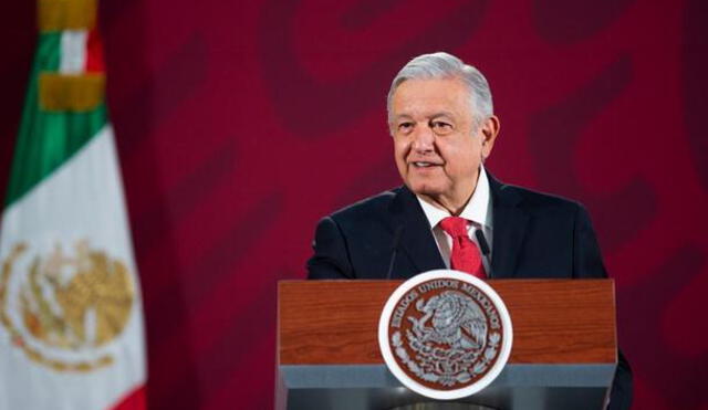 Andrés Manuel López Obrador (AMLO) en conferencia de prensa matutina.