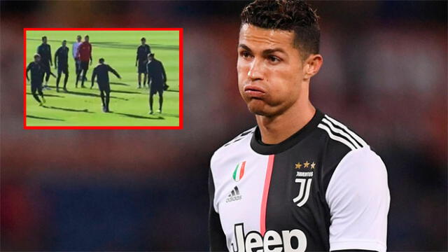 Cristiano Ronaldo comete vergonzoso blooper durante entrenamiento de Juventus [VIDEO]