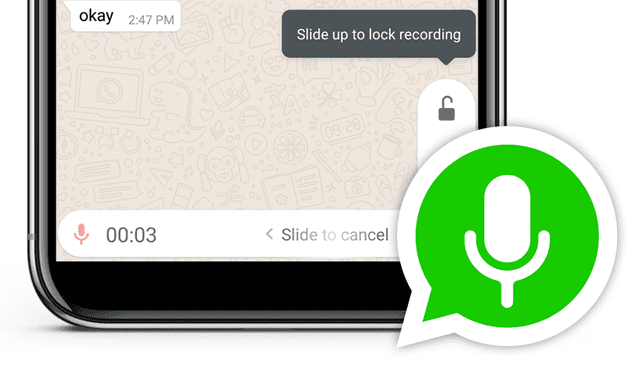 Escucha tus grabaciones de WhatsApp previamente con este sencillo método. | Foto: Composición La República.
