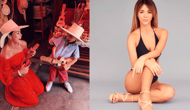 Hijo de Sheyla Rojas pone en aprietos a la conductora durante programa en vivo 