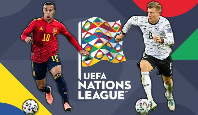 España vs Alemania EN VIVO por la Liga de Naciones. Foto: Composición