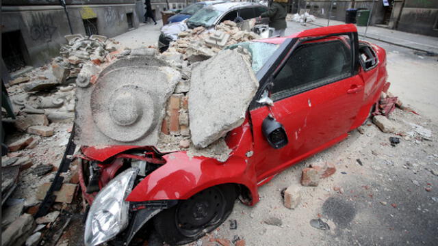 Las primeras imágenes del terremoto que azotó Croacia en plena cuarentena