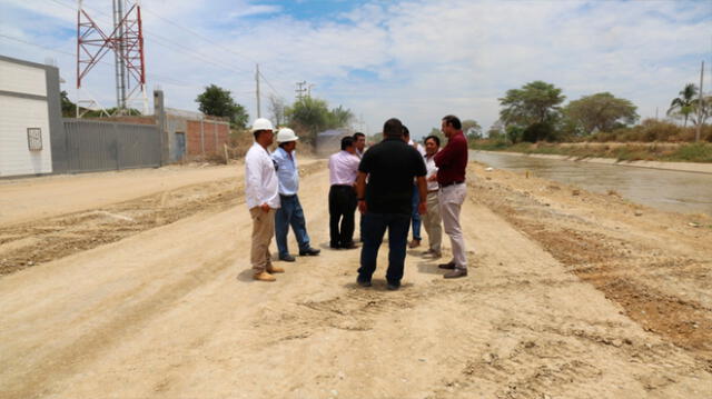 Autoridades ediles verificaron avance de trabajos en caminos vecinales de Sullana
