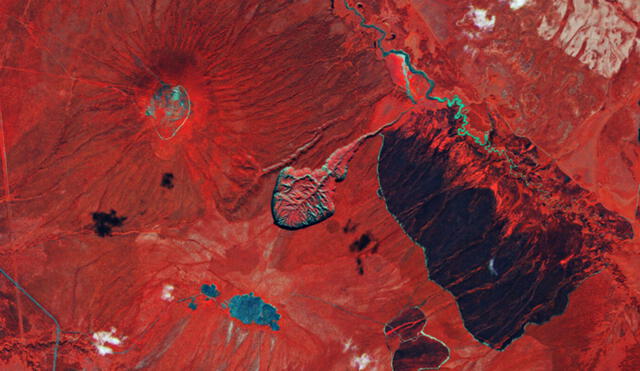 Cráter Batagaika, conocido como "la Puerta del Infierno". Foto: ESA
