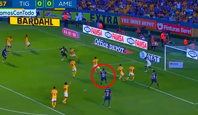 América vs Tigres: Bruno Valdez puso el 1-0 parcial con tremendo golazo [VIDEO]