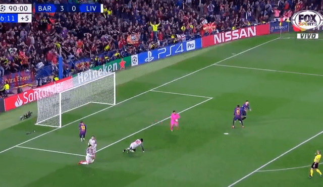 Dembélé se perdió increíblemente el cuarto gol del Barcelona ante el Liverpool [VIDEO]