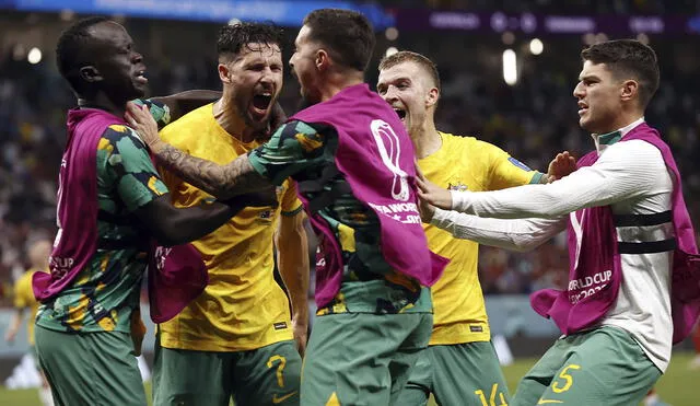 Dinamarca vs. Australia: el encuentro se dio por la fecha 3 del Mundial Qatar 2022. Foto: EFE