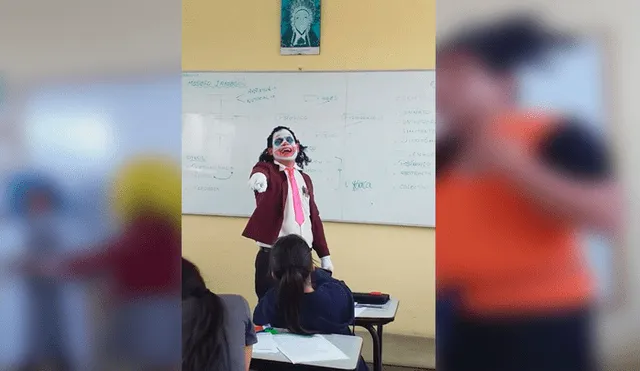 Vía Facebook. El docente, quien trabaja en un colegio de Chancay, ha causado sensación con su peculiar método de enseñanza para captar la atención de sus alumnos