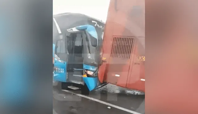 Ancón: Choque de buses en variante del Pasamayo deja seis heridos 