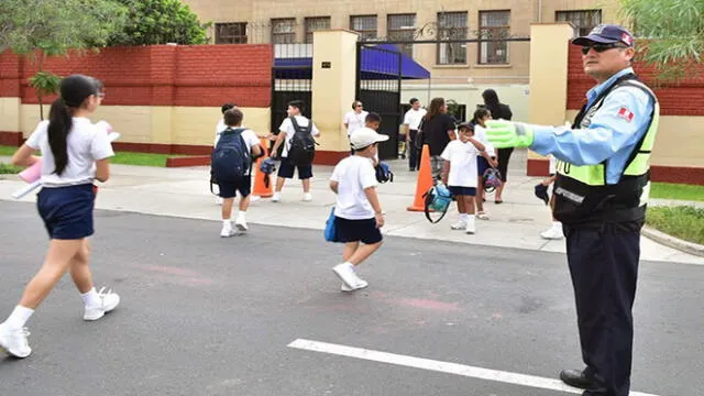 Año escolar 2018: crean zonas seguras para tránsito de escolares