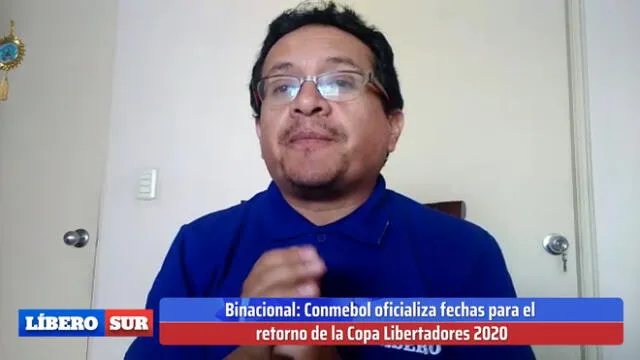 Jorge Jiménez en la conducción de Líbero Sur.