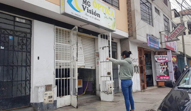 La propietaria del local denunció que en la zona ya hubo otros tres robos durante la semana. Foto: Luis Villanueva / URPI-GLR