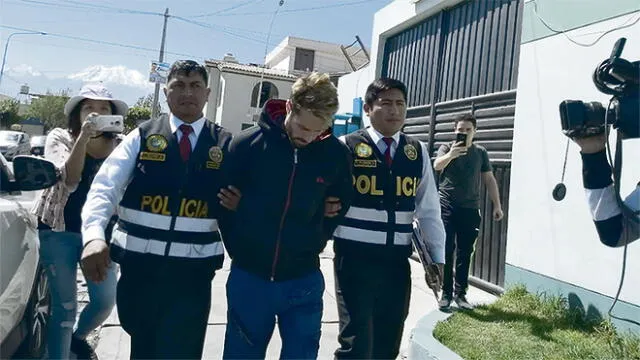 Colombiano acuchilló a policía que lo intervenía en Arequipa
