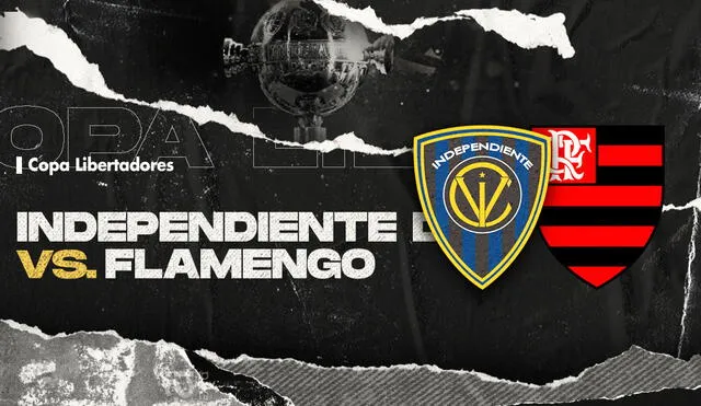 Independiente vs. Flamengo se enfrentan por la Copa Libertadores 2020. | Composición de Fabrizio Oviedo