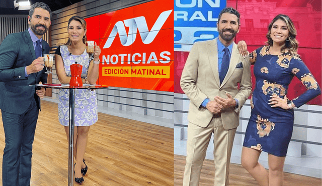 Fernando Díaz y Alicia Retto en “ATV Noticias Edición Matinal”. Foto: composición LR/Instagram