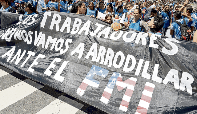 Miles protestan en Argentina contra el hambre y los “tarifazos”