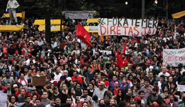 Brasil marcha este domingo para exigir renuncia de Michel Temer y nuevas elecciones