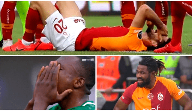 Futbolista de Galatasaray recibe terrible falta y sus compañeros terminan llorando [VIDEO]