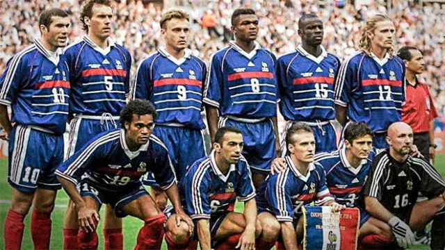 Antes y después de los campeones de la Selección de Francia en 1998. (Foto: composición LR)