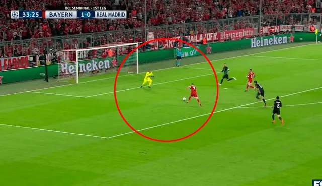 Real Madrid vs Bayern Munich: Franck Ribéry desperdició ocasión de gol de forma terrible