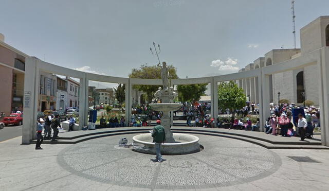 Escultura de Neptuno será restaurada en Arequipa.