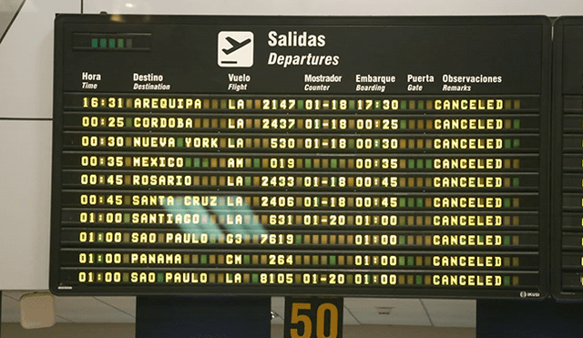 Así luce el aeropuerto Internacional Jorge Chávez tras las cancelaciones de los vuelos [FOTOS]  