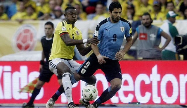 Uruguay y Colombia se vuelven a ver las caras en Barranquilla por las Eliminatorias Qatar 2022. Foto: EFE