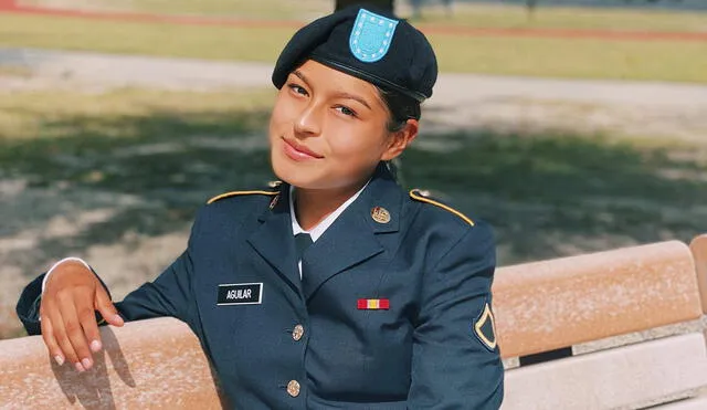 Tamara Aguilar es parte del ejército de EE. UU. Foto: Facebook de Dilbert Aguilar