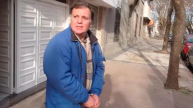Oscar Pardini tras ser arrestado en 2017. Captura de video/Día7.