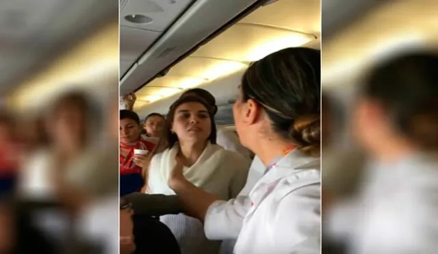 YouTube: mujer ebria protagonizó escandaloso espectáculo en pleno vuelo